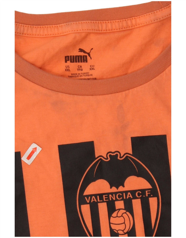 Puma Herre Valencia Grafisk T-Shirt Top 2XL Orange