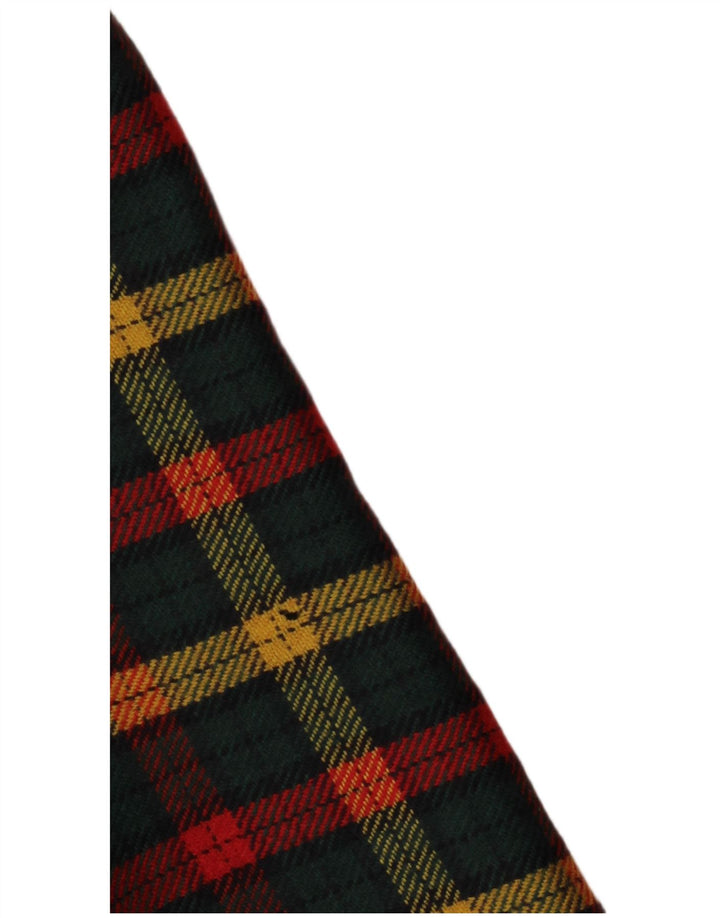 Superior Dame 3-knaps blazerjakke IT 46 Stor Grøn Ternet Virgin Wool