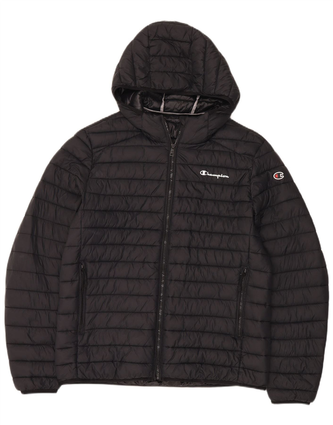 Champion Herre hættepolstret jakke UK 40 Large Black