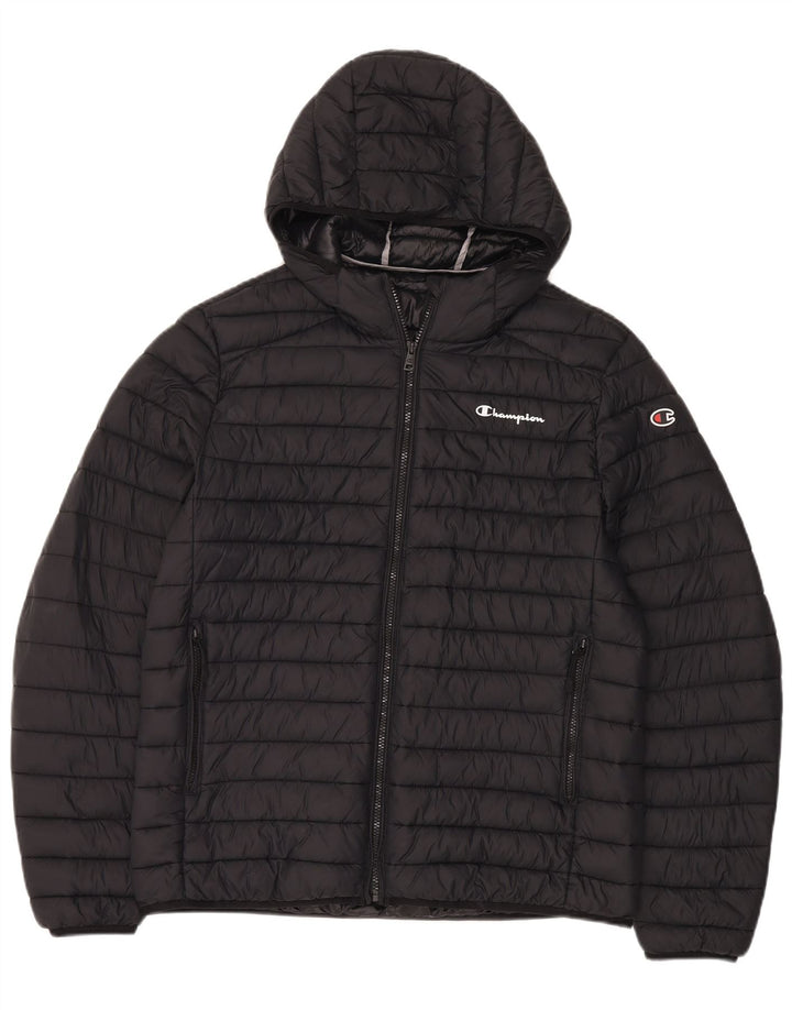 Champion Herre hættepolstret jakke UK 40 Large Black