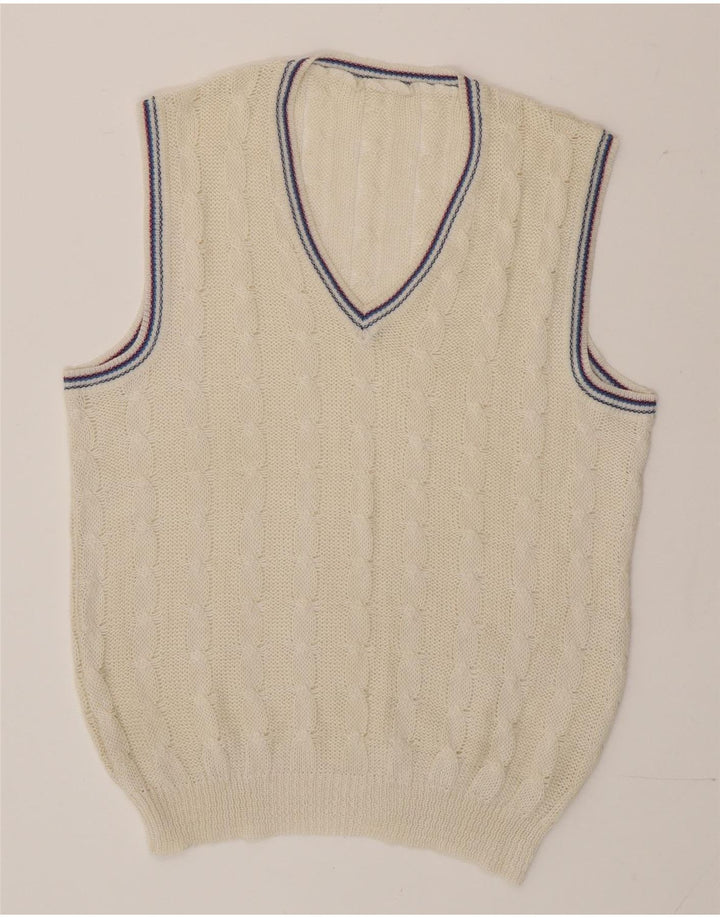 Vintage Herrevest Tank Top Medium Off White