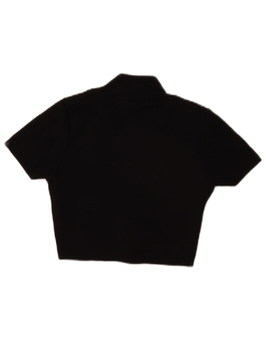 Zara Womens Crop Bluse Top UK 8 Small Black Polyester