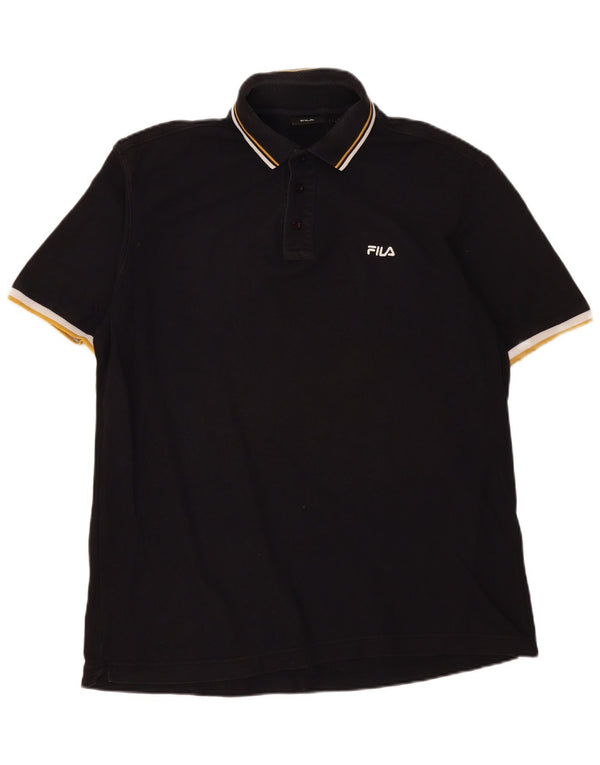 Fila Herre poloshirt XL Sort bomuld