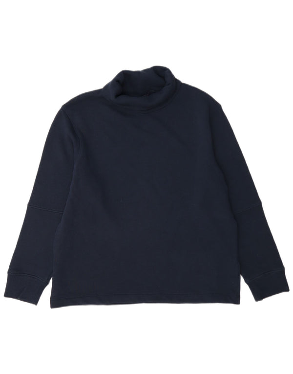 Marks & Spencer Dame Rullehals Sweatshirt Jumper UK 12 Medium Navy Blue