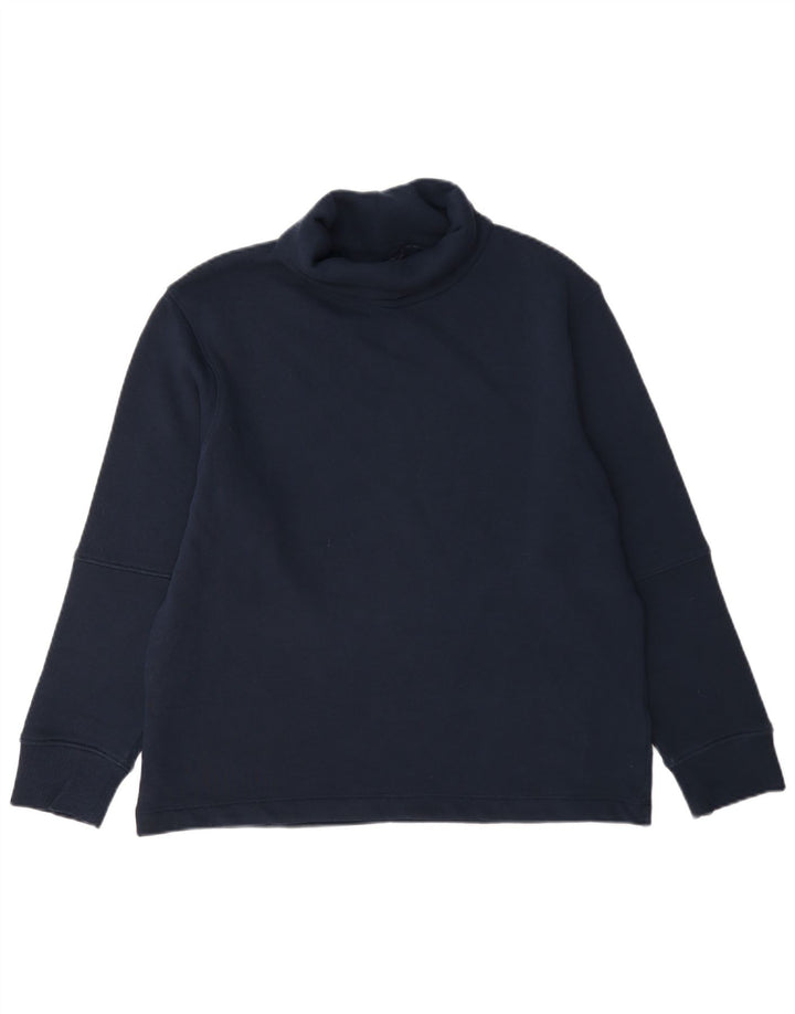 Marks & Spencer Dame Rullehals Sweatshirt Jumper UK 12 Medium Navy Blue