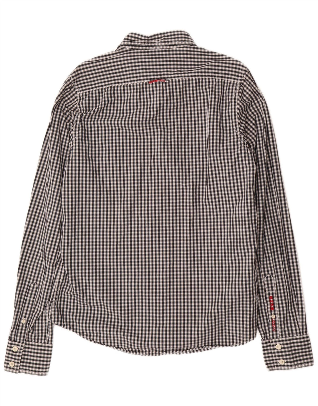SUPERDRY Herreskjorte XL Sort Gingham Bomuld