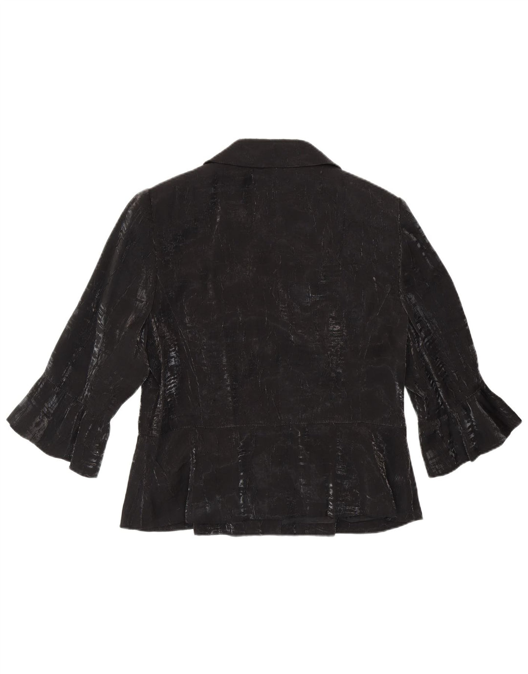 TUZZI Dame 3/4-ærmet 2-knaps blazerjakke UK 18 XL Sort viskose