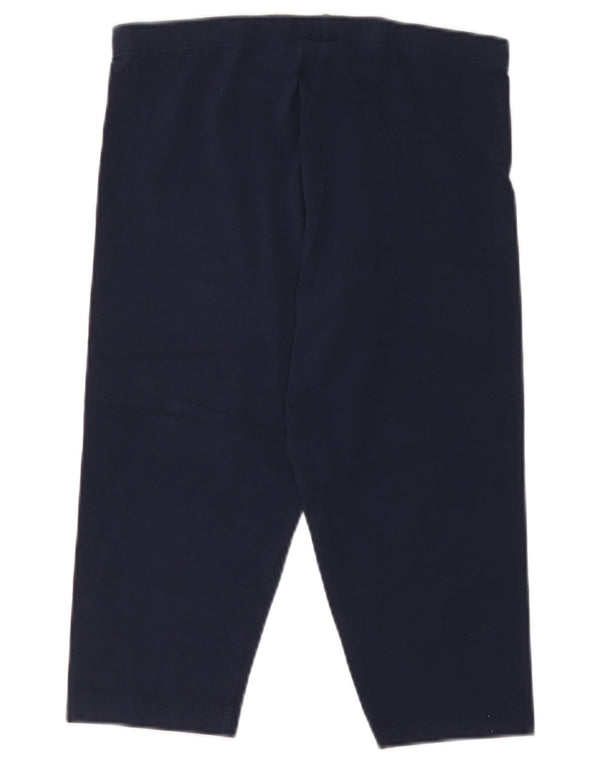 Champion Dame Capri Leggings UK 18 XL Navy Blue Bomuld