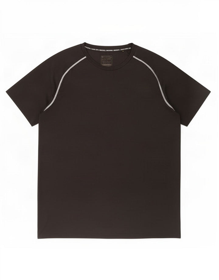 Mountain Warehouse Herre T-Shirt Top Stor Sort Polyester