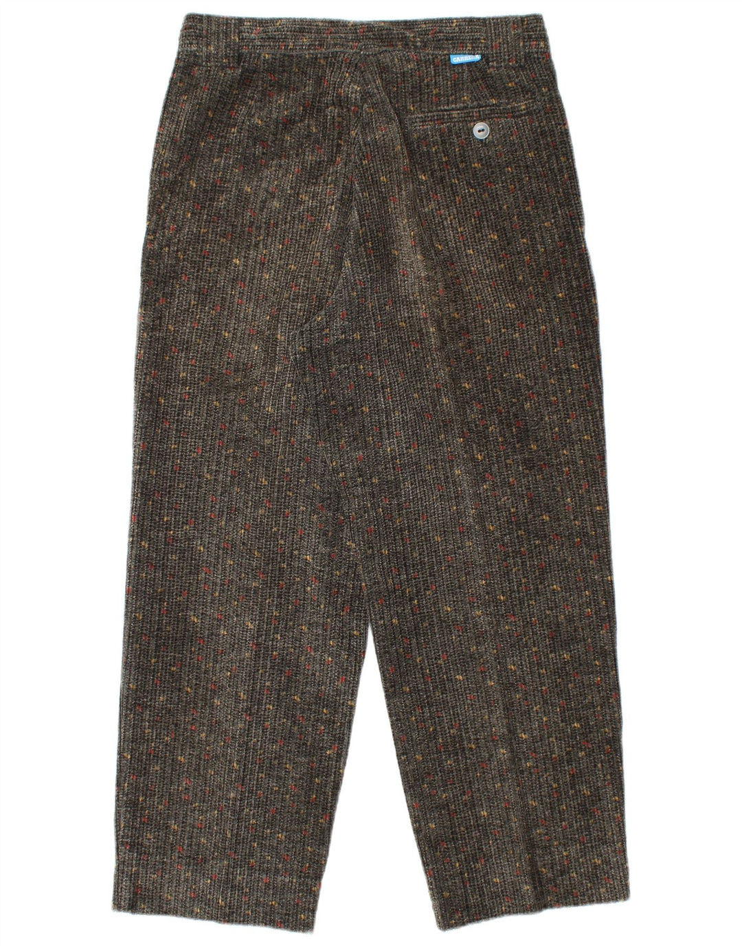 CARRERA Højtaljede fløjlsbukser til kvinder IT 50 Large W34 L27 Grå