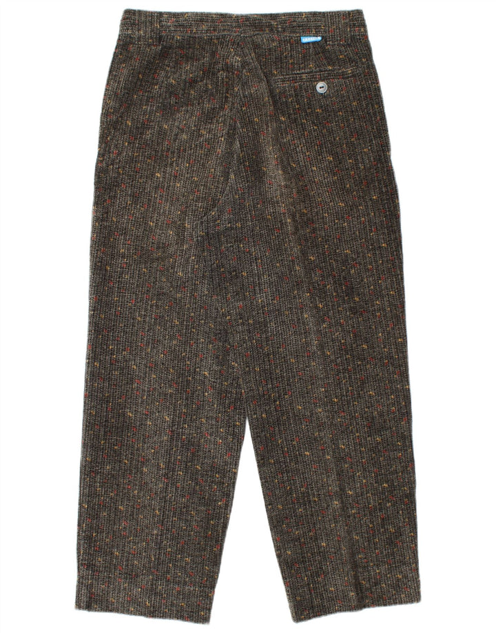 CARRERA Højtaljede fløjlsbukser til kvinder IT 50 Large W34 L27 Grå