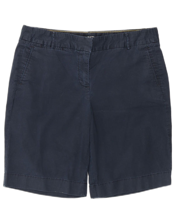 J. CREW Chino Shorts til kvinder US 6 Medium W32 Marineblå Bomuld