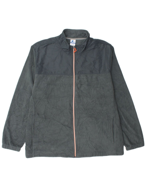 Starter Fleecejakke til mænd UK 44 2XL Grå Polyester