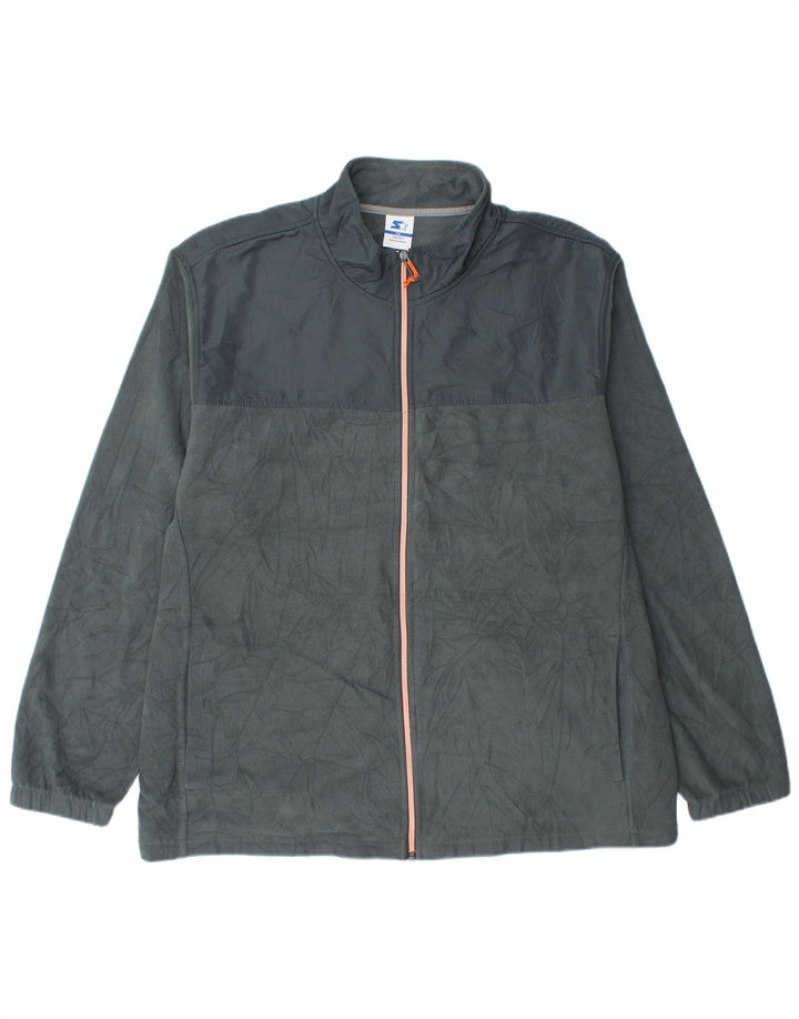 Starter Fleecejakke til mænd UK 44 2XL Grå Polyester