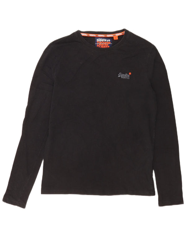 Superdry Herre Top Langærmet Medium Sort Bomuld