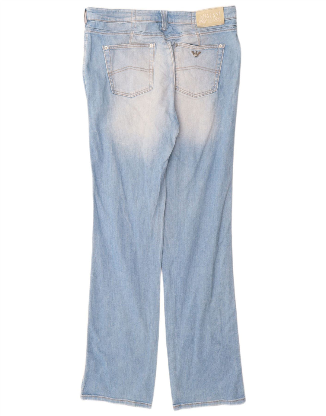 Armani Dame Straight Jeans W33 L34 Blå Bomuld