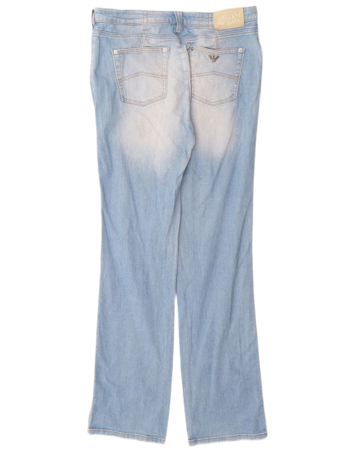 Armani Dame Straight Jeans W33 L34 Blå Bomuld