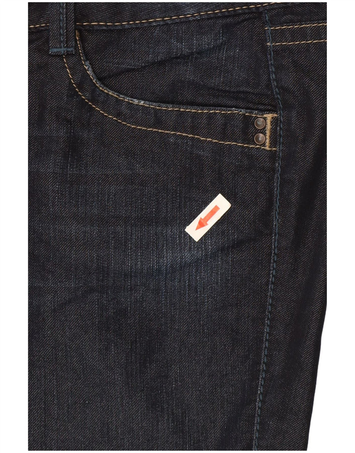 Gas Straight Jeans til kvinder W34 L35 Marineblå Bomuld
