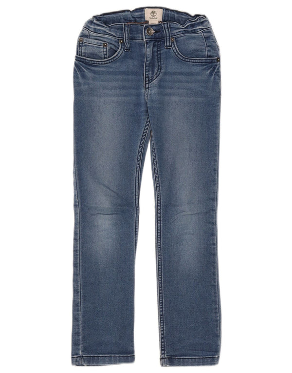 Timberland Girls Slim Jeans 7-8 år W20 L22 Blå Bomuld