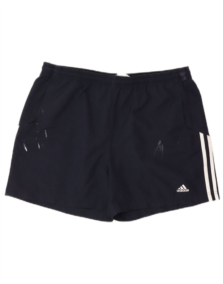 Adidas sportsshorts til kvinder UK 18 XL marineblå polyester