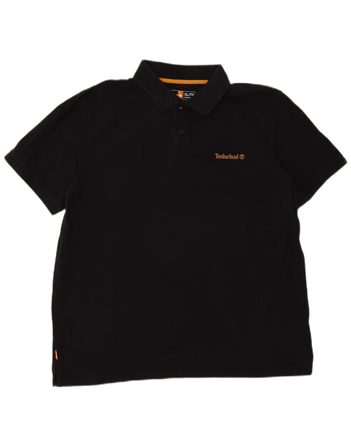 Timberland Herre Regular Fit Polo Shirt XL Sort Bomuld