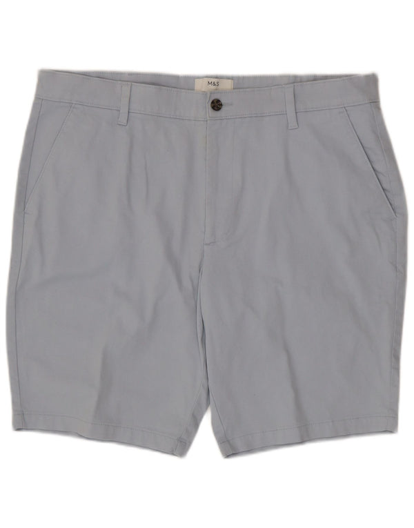Marks & Spencer Herre Chino Shorts W38 XL Blå Bomuld