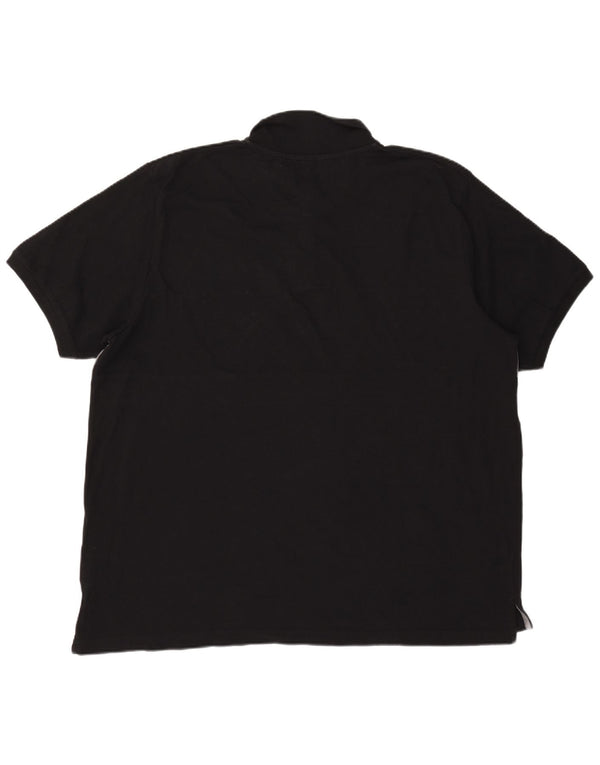 Pierre Cardin Polo Shirt til mænd 4XL Sort Colourblock Bomuld