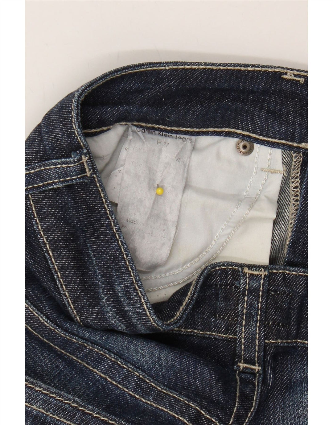 CALVIN KLEIN Womens Slim Jeans W27 L31 Navy Blue Vintage Calvin Klein and Second-Hand Calvin Klein from Messina Hembry 