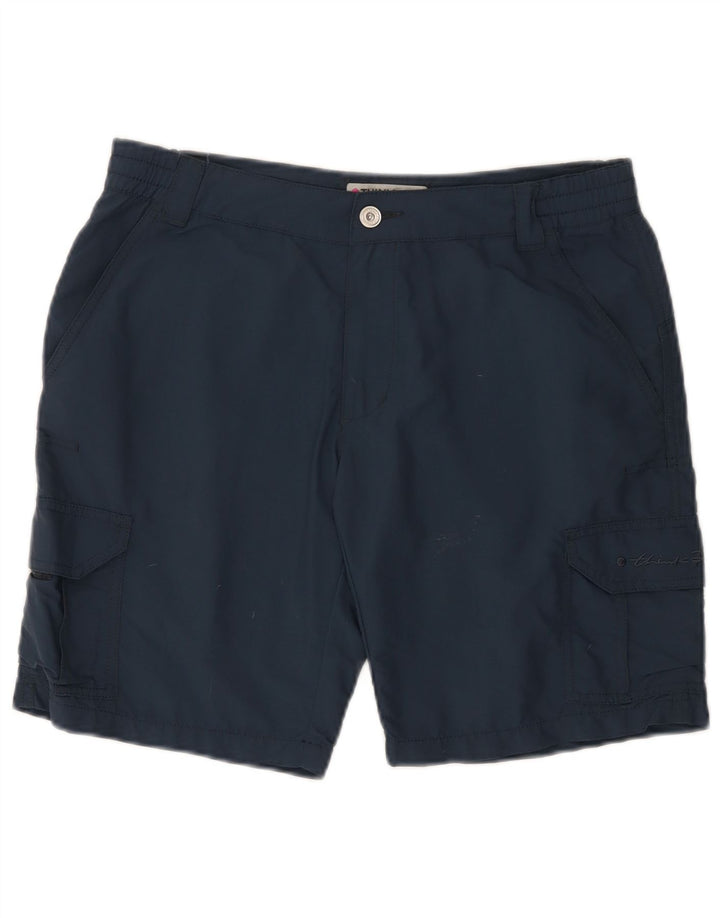 TÆNK PINK Dame Cargo Shorts W30 Medium Navy Blue