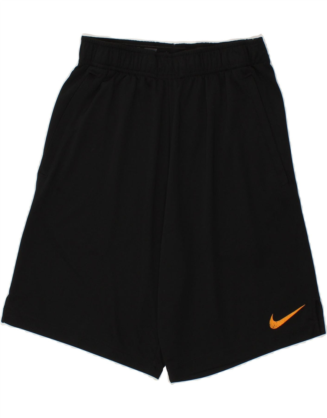 NIKE Mens Graphic Sport Shorts Small  Black Polyester Vintage Nike and Second-Hand Nike from Messina Hembry 