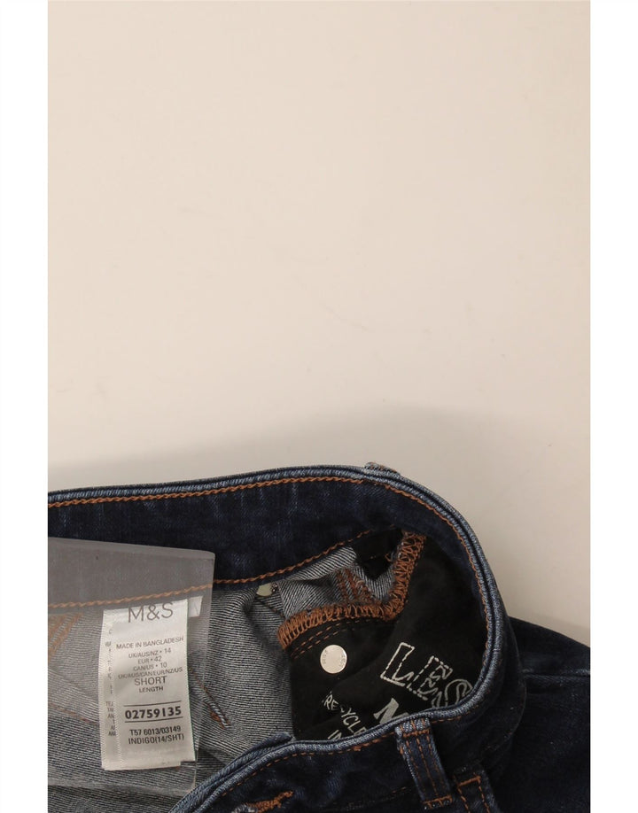 Marks & Spencer Dame Sienna Straight Jeans UK 14 Medium W30 L27 Navy Blue