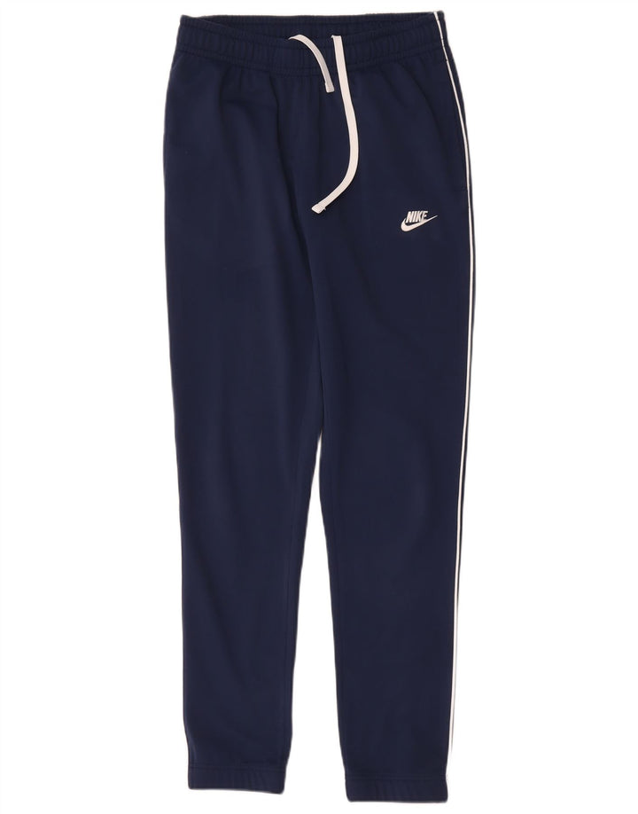 Nike træningsdragtbukser til kvinder UK 10 Small Navy Blue Polyester