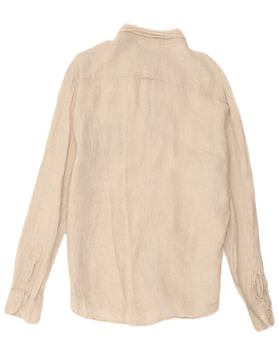 Massimo Dutti Herreskjorte Medium Beige Linned