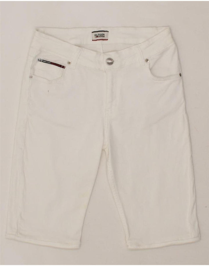 TOMMY HILFIGER Mens Denim Shorts W28 Small White Cotton Vintage Tommy Hilfiger and Second-Hand Tommy Hilfiger from Messina Hembry 