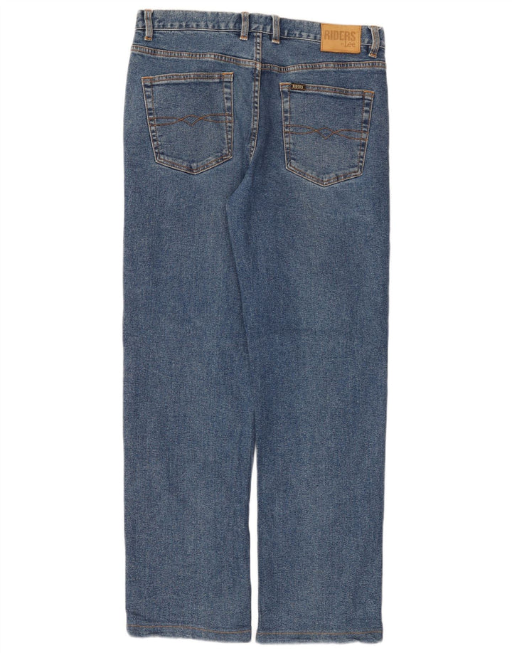 Lee Herre Riders Straight Jeans W34 L30 Blå Bomuld