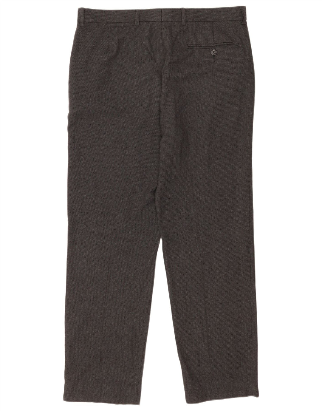 Marks & Spencer Straight Suit Bukser til mænd W34 L31 Grå polyester