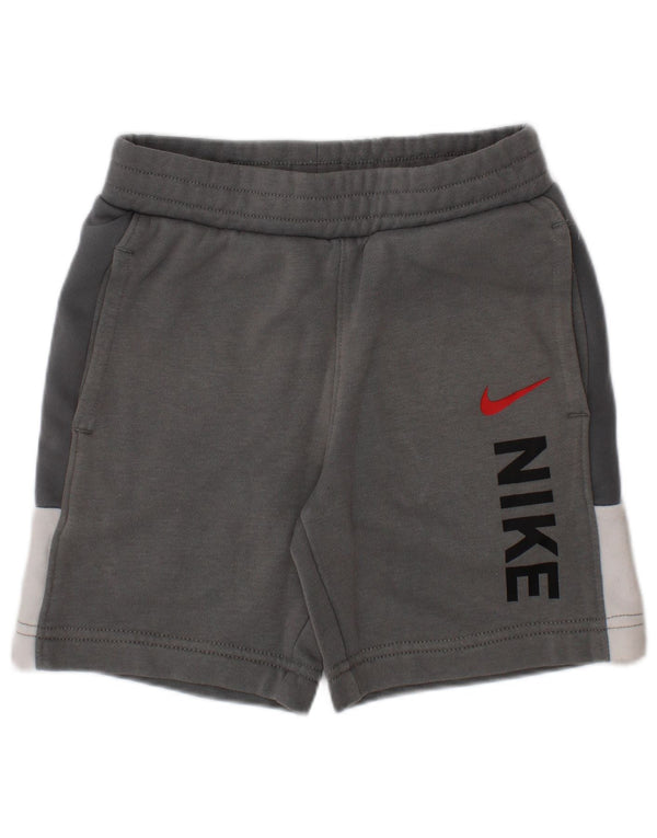 Nike drenge grafiske sportsshorts 3-4 år XS Grå Colourblock Bomuld
