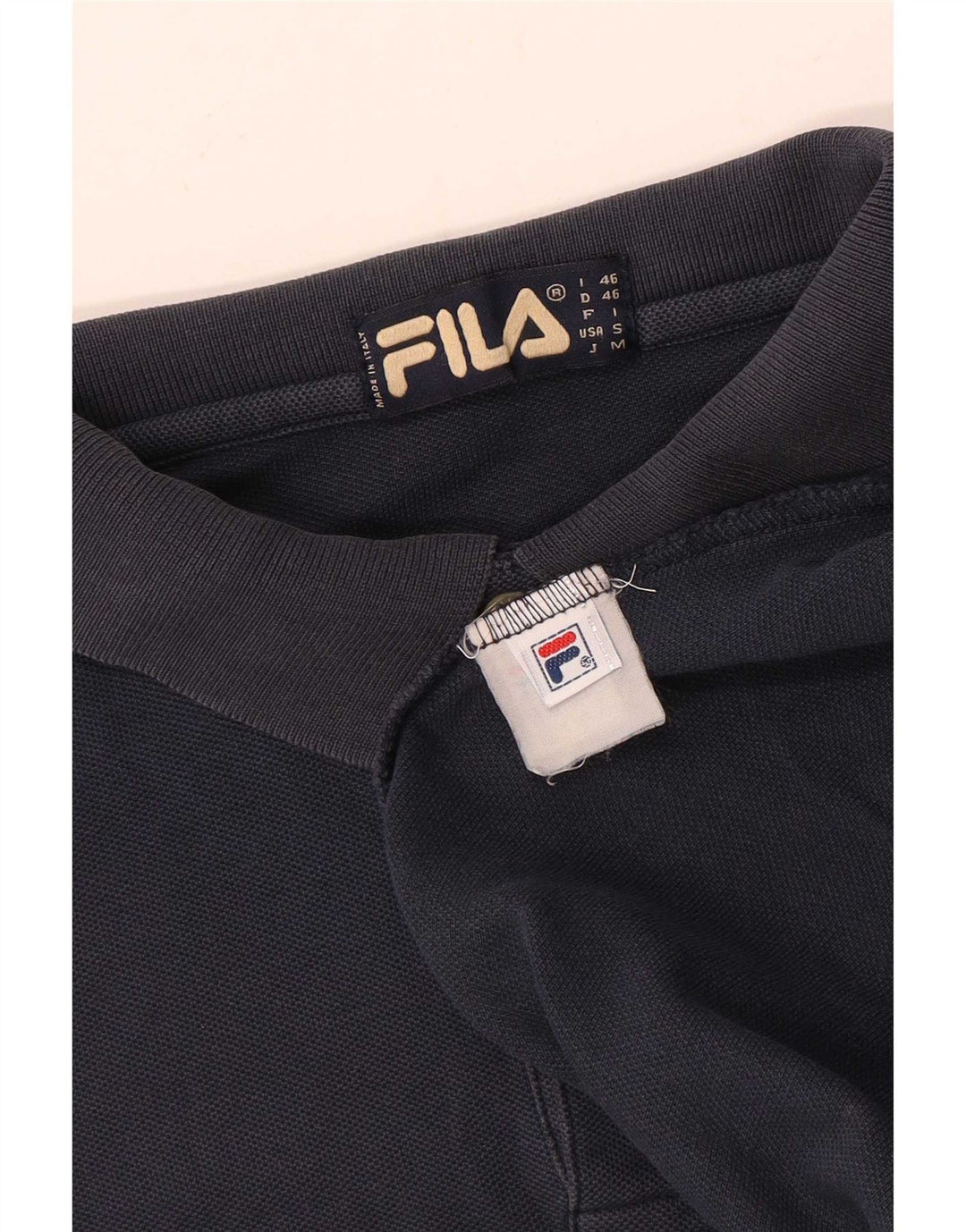 Fila Polo skjorte til mænd IT 46 Lille marineblå bomuld