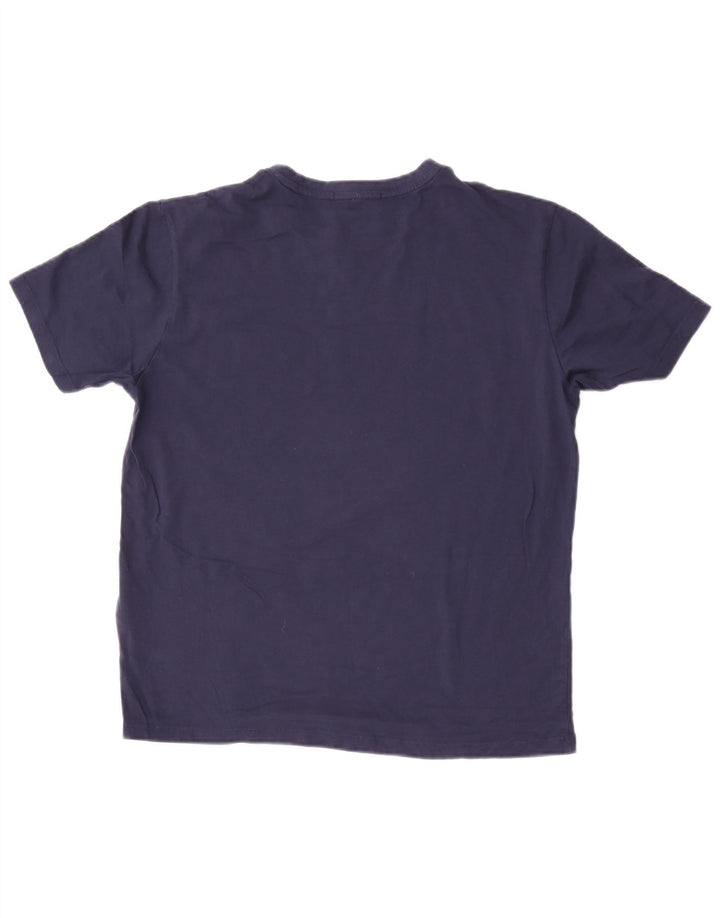 Liu Jo Herre T-Shirt Top Medium Marineblå Bomuld