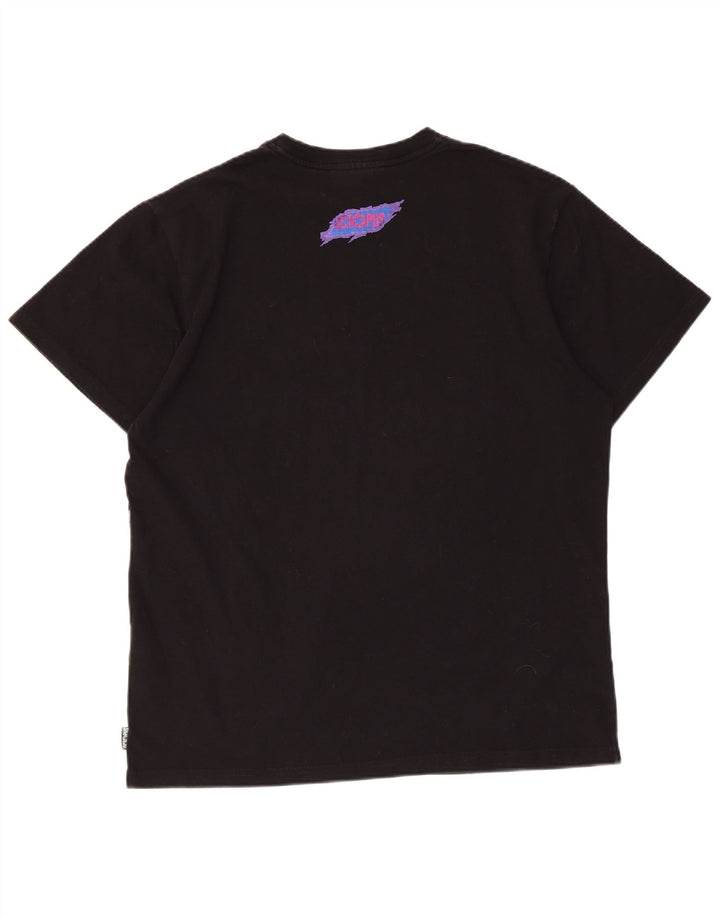 Octopus Herre Grafisk T-Shirt Top Medium Sort