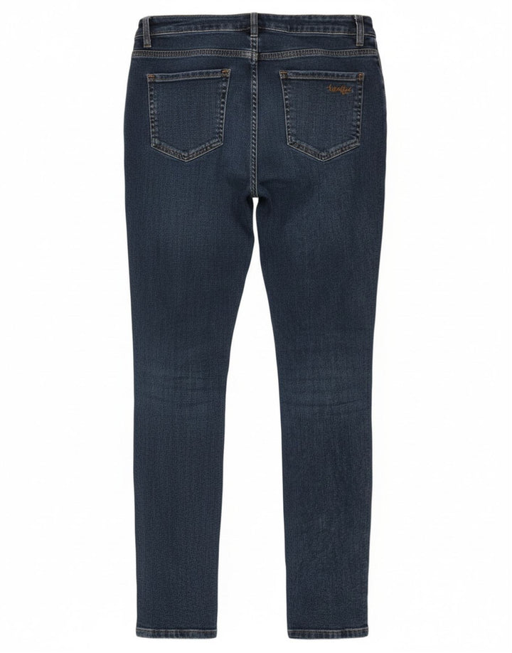 Weird Fish Dame Skinny Jeans UK 10 Small W28 L30 Blue Cotton