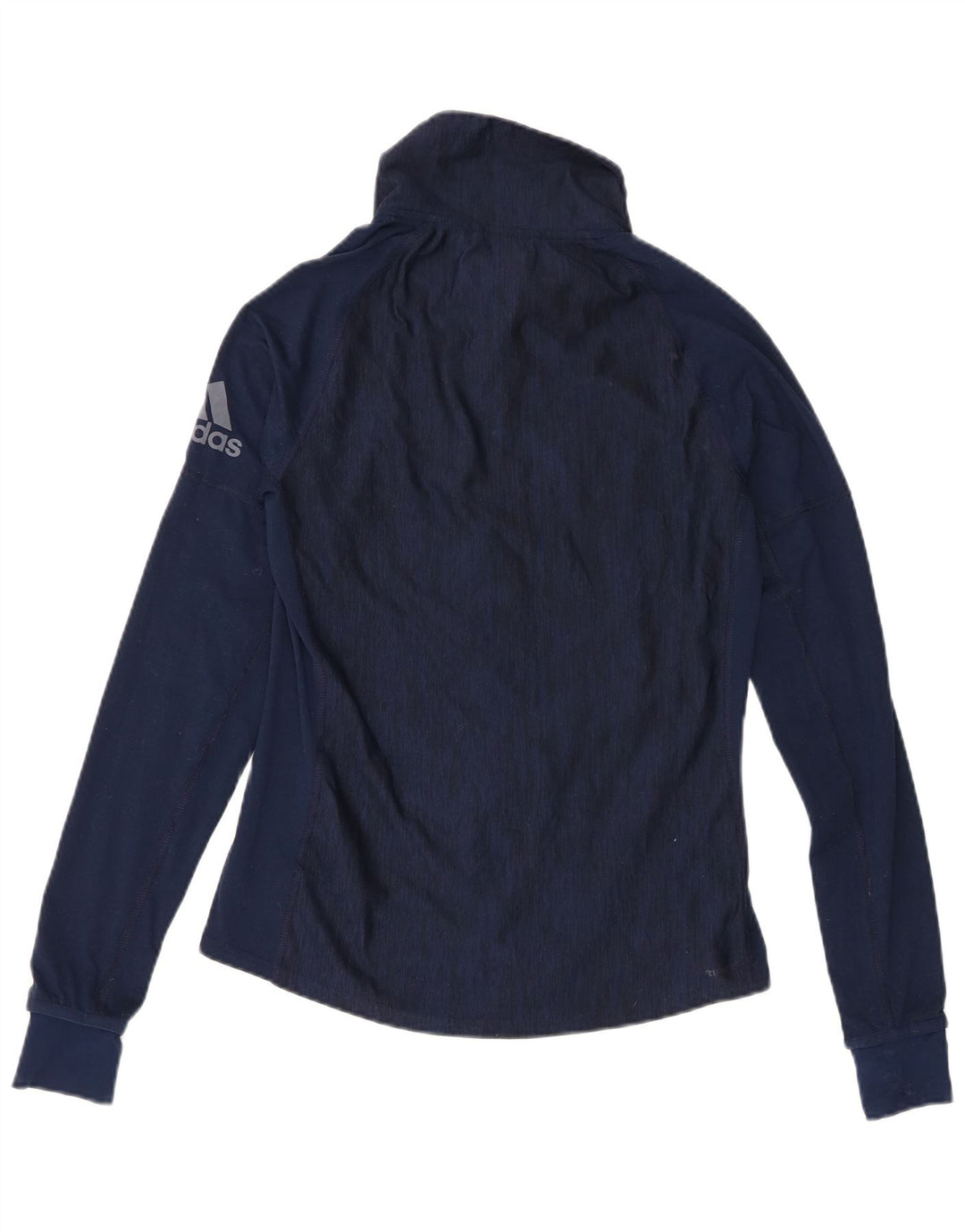Adidas Dame Grafisk Pullover Træningsdragt Top UK 8/10 Small Navy Blue