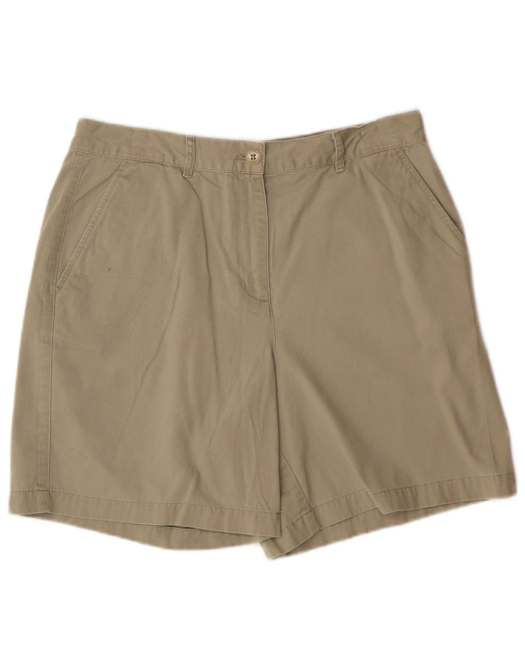 RALPH LAUREN Chino Shorts til kvinder US 10 Large W32 Khaki Bomuld