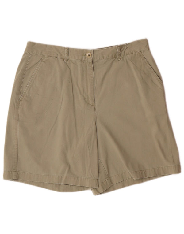 RALPH LAUREN Chino Shorts til kvinder US 10 Large W32 Khaki Bomuld