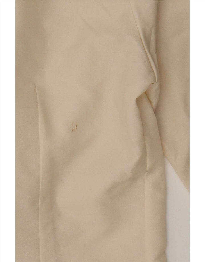 Vintage dameskjorte bluse US 3 Lille råhvid polyester