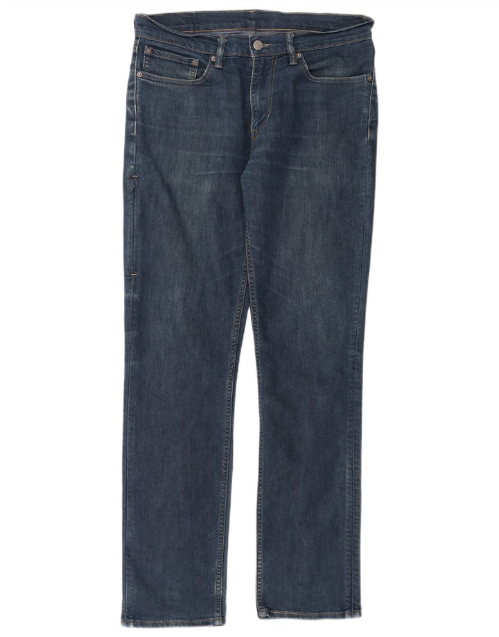 Levi's Herre 511 Slim Jeans W34 L34 Blå Bomuld