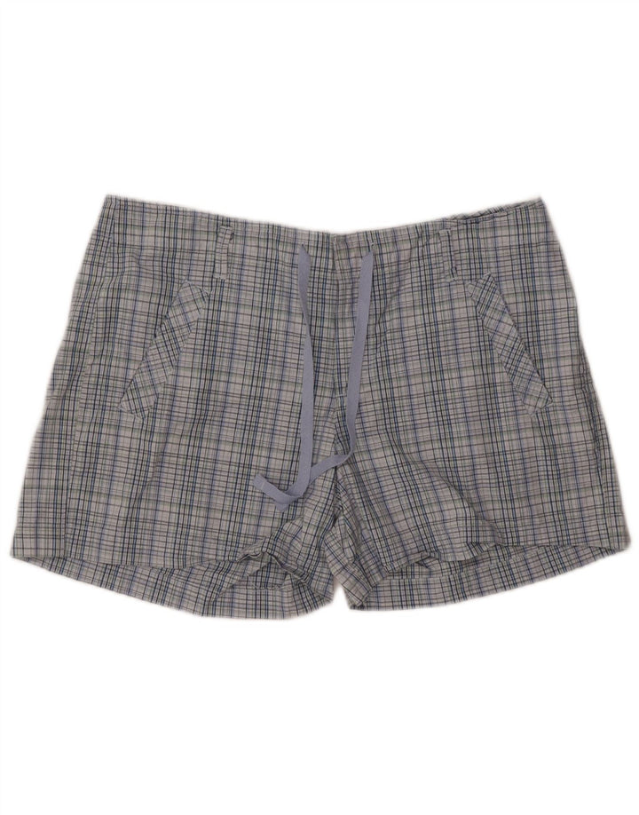 Lee Chino Shorts til kvinder US 16 2XL W36 blå ternet bomuld