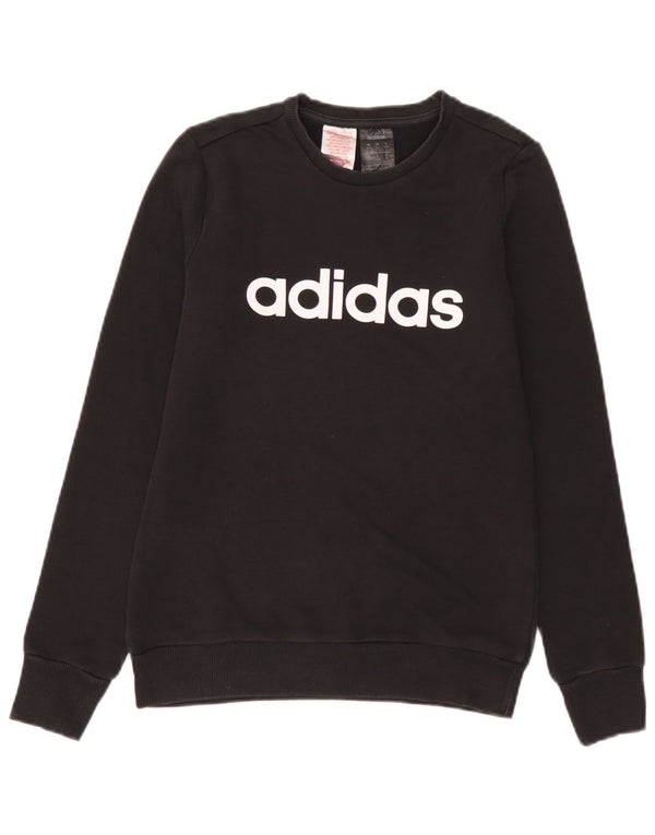 Adidas Boys Graphic Sweatshirt Jumper 14-15 år XL Sort Bomuld