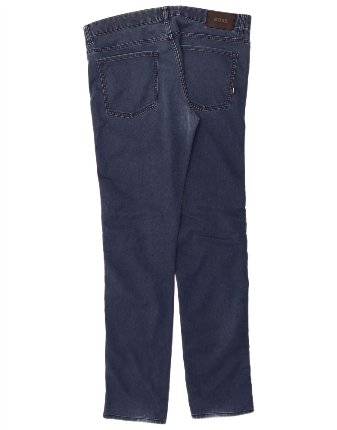 Hugo Boss Herre Slim Jeans W38 L36 Marineblå Bomuld