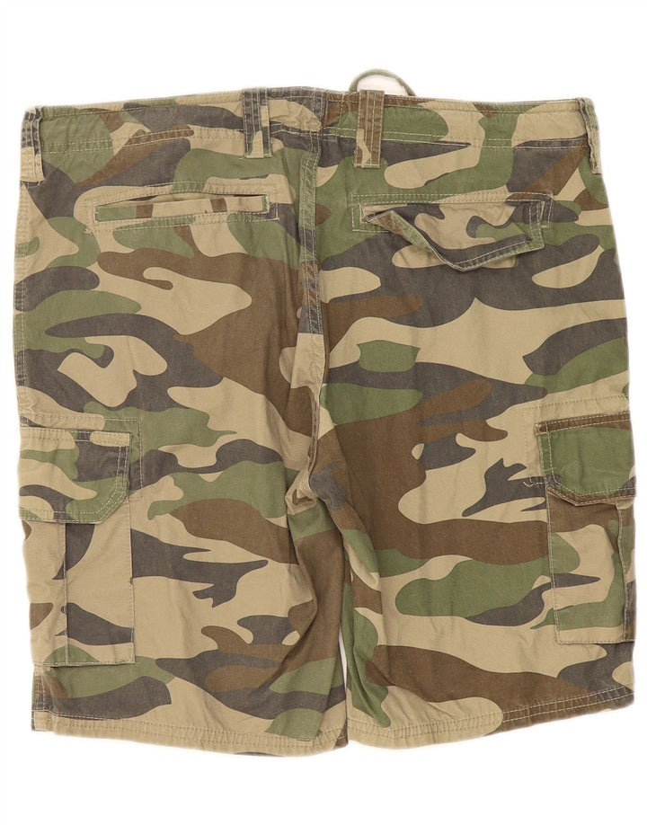Pull & Bear Herre Cargo Shorts EU 46 XL W36 Khaki Camouflage